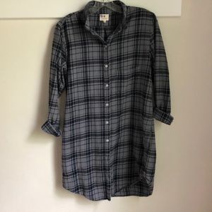 Sundry Navy Flannel Dress Size 1/Small